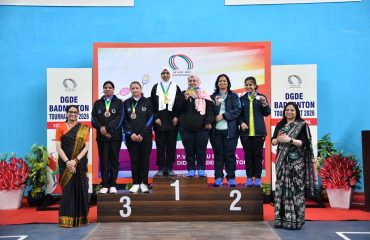 Glimpses of Prize Distribution Ceremony of DGDE Badminton Tournament 2026