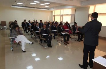 Master Trainer addressing the Participants