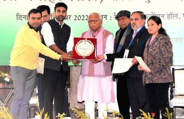 Hon’ble Chief Minister in Haryana conferred Good Governance Awards to National Health Mission