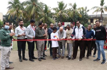 Dr. Lalit Narayan, Director, NILD Inaugurating Cricket Tournament for the Divyangjan