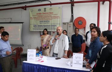 Dr. Lalit Narayan, Director, NILD addressing to participants of Quiz competition