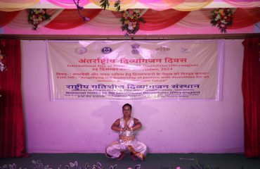 Mr. Korok Biswas, National Award Winner performig dance during the cultural program