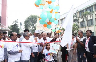 Dr. Lalit Narayan, Director, NILD Inaugurating Awareness Rally