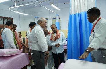 Sri P. C. Mohan, Chairman, Parliamentary Standing Committee on Social Justice and Empowerment at PT Department during the visit