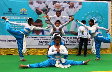Yoga demonstration by Yoga experts