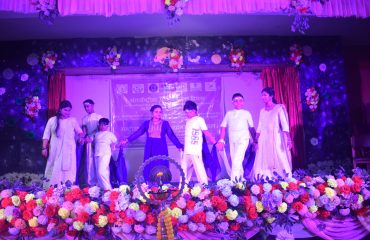 Divyang artist performing dance during the cultural program