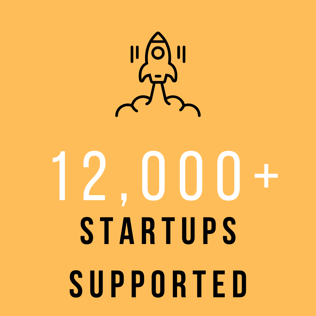 Twelve Thousand Startups Supported
