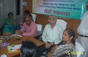 Organization of Hindi Pakhawada at NIC, Maharashtra State, Centre Mumbai - 2014