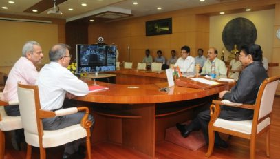 Video conferencing via NICNET of Hon’ble Governor, Maharashtra with all Divisional Commissioners and District Collectors on Swaccha Bharat Abhiyan on 21st October 2014