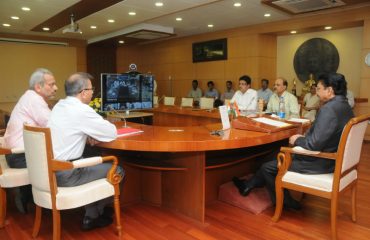 Video conferencing via NICNET of Hon’ble Governor, Maharashtra with all Divisional Commissioners and District Collectors on Swaccha Bharat Abhiyan on 21st October 2014