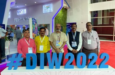 Shri. K.K. Pariselvan, SIO Maharashtra along with Shri. R.S. Mani, DDG sir from NIC Hq , Shri. S.R. Tembhurne, DIO Gadchiroli and Shri. Sagar Hawaldar, DIO Washim and Shri. Anand Ladhe, Scientist-F from NIC MHSC Mumbai