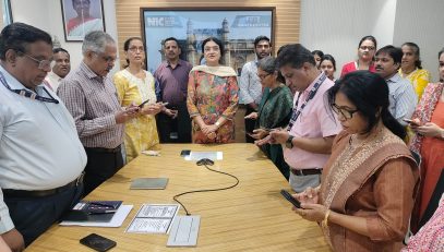 Reading of the Preamble to the Constitution on India's Constitution Day, 26th November 2024, with State Centre Officers.