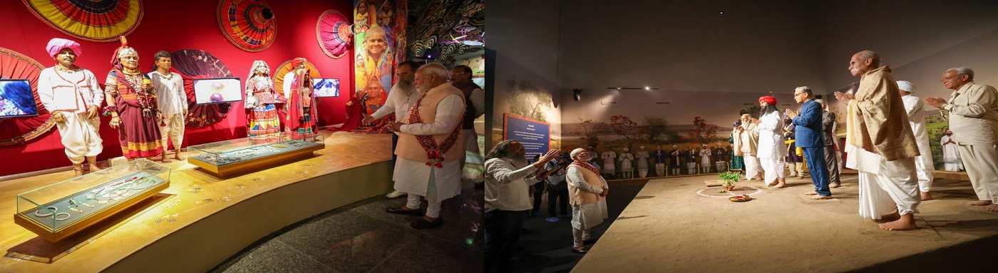 Prime Minister Narendra Modi visits Banjara Heritage Museum in Pohradevi