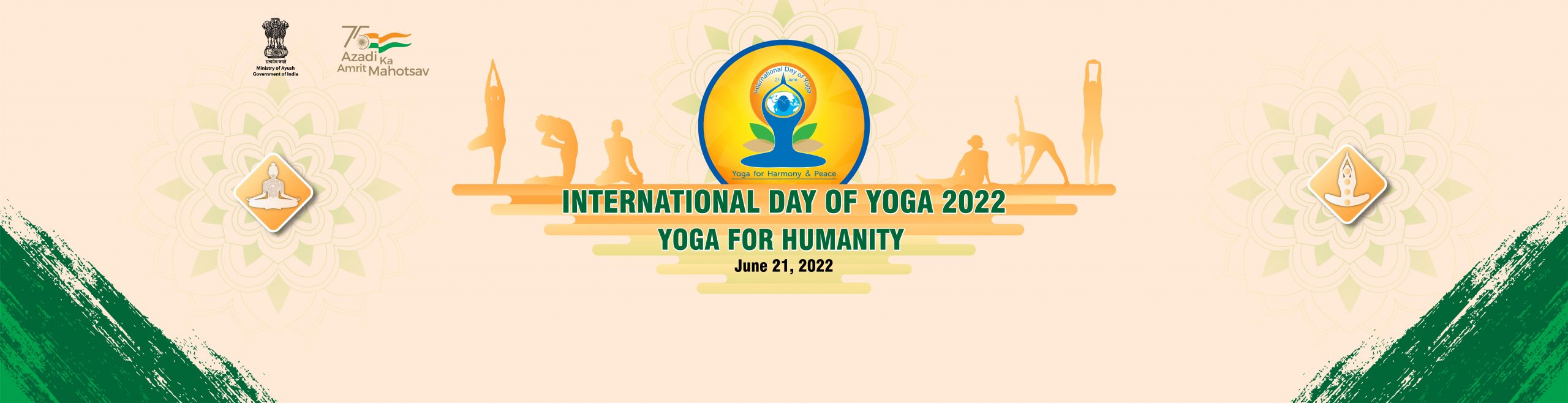 International yoga day banner Backdrop Final