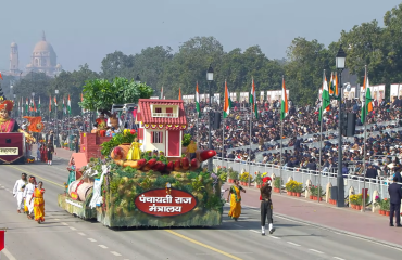 MoPR’s SVAMITVA Tableau at Republic Day Parade 2026 (26 January, 2026, New Delhi)
