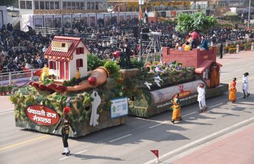 MoPR’s SVAMITVA Tableau at Republic Day Parade 2026 (26 January, 2026, New Delhi)