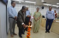 Dignitaries joined to light the Lamp as a mark of auspicious beginning.