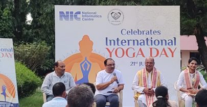 Celebration of International Yoga Day -2023 at Odisha State Centre, NIC, Bhubaneswar on 21st June 2023.