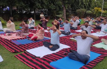 Different Pranayama techniques were demonstrated along with explanation of its importance and benefits.