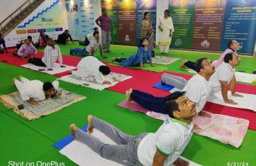 10th International Day of Yoga was celebrated on 21st June, 2024 in Dr. Seshagiri Memorial Hall at Odisha State Centre, NIC, Bhubaneswar