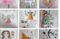 Poster Competition held on 10th March, 2025 highlighting women’s creativity