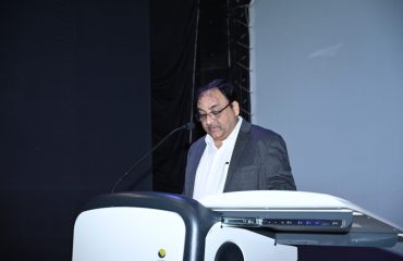 Dr. Ashok Kumar Hota, DDG and SIO, NIC, Bhubaneswar delivering the Welcome Address.