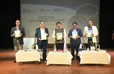 Release of NIC Odisha’s Annual Hindi Magazine “Jagruti” by Dr. Mukesh Mahaling, Hon’ble Minister for Electronics & IT, Odisha.