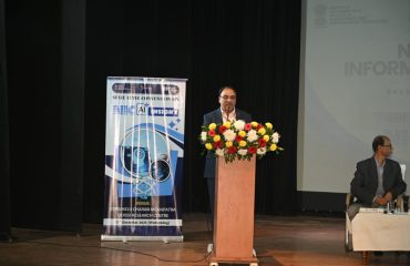 Dr. Ashok Kumar Hota, DDG & SIO, NIC Odisha, delivering the keynote address.