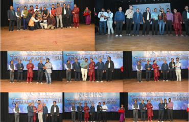 Award distribution to the winners of men’s sports events at NIC Odisha Sports Meet 2025.