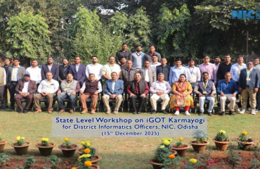 Participants of Batch-4 of Rashtriya Karmayogi Large-Scale Jan Seva Programme Workshop for mostly all DIOs of Odisha organised at NIC, Bhubaneswar on 15th December 2025.