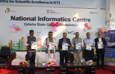 Release of January edition of NIC Odisha’ monthly newsletter “Ascender” by Hon’ble Member of Parliament, Jajpur Constituency, Dr. R. N. Behera.