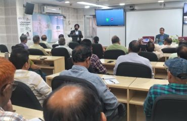Shri Raminder Pal Singh addressing NIC officers on CSC’s initiatives delivering government services to rural citizens in Odisha and across India.