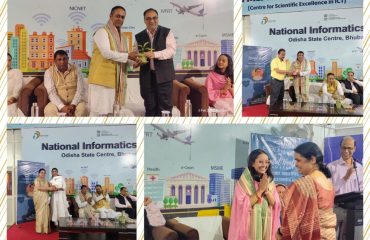 द आर्ट ऑफ लिविंग के विशेषज्ञों का एनआईसी के वरिष्ठ अधिकारियों द्वारा उत्तरीय एवं पौधों के साथ गर्मजोशी से स्वागत किया गया।