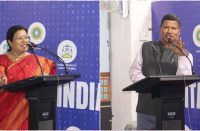 Superannuating officers sharing their heartfelt retirement speeches, reminiscing about their journey and experiences