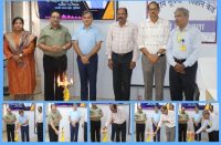 The workshop commenced with the auspicious lighting of the ceremonial lamp.