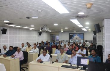 Officers of NIC Odisha attending the review meeting.