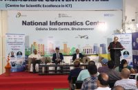 डॉ. अशोक कुमार होता, उप महानिदेशक एवं राज्य सूचना विज्ञान अधिकारी, NIC ओड़िशा द्वारा स्वागत संबोधन।