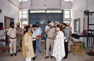 29.07.2026 ਨੂੰ ਸ਼੍ਰੀਮਤੀ ਜਗਦੀਪ ਕੌਰ ਵਿਰਕ, ਮੈਂਬਰ ਸਕੱਤਰ (ਇੰਚਾਰਜ), PSLSA ਵੱਲੋਂ ਜ਼ਿਲ੍ਹਾ ਜੇਲ੍ਹ, ਰੂਪਨਗਰ ਦਾ ਦੌਰਾ।