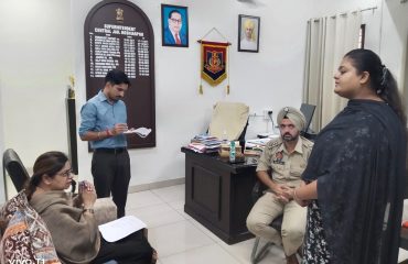 Visit to Central Jail, Hoshiarpur by Ms. Jagdeep Kaur Virk, Member Secretary (I/c), PSLSA