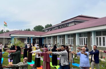 International yoga Day was celebrated at CRC Srinagar on 21 june 2025