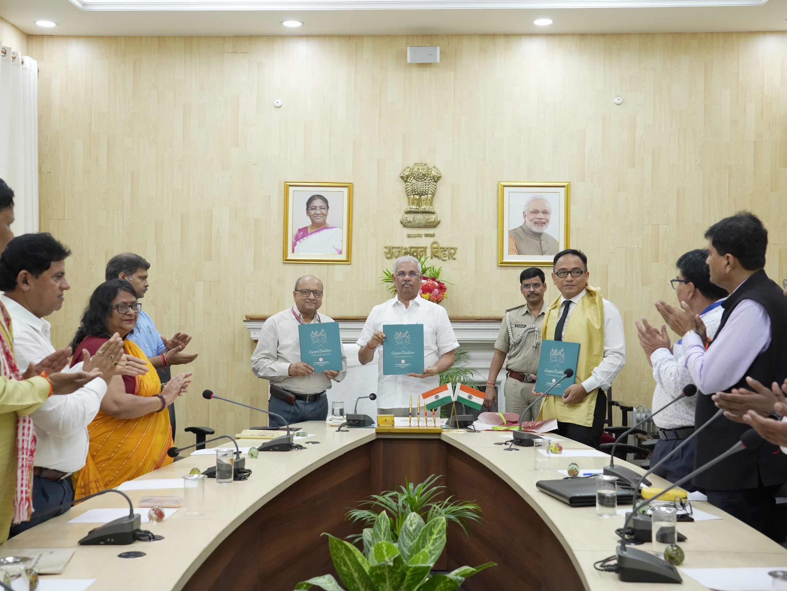 His Excellency released a book "Engaged Buddhism : Community Heritage Interface in Action".