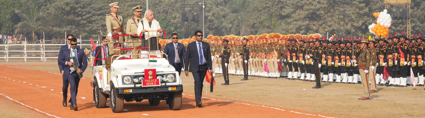 Honorable Governor at the Republic Day Parade on 26/01/2025.