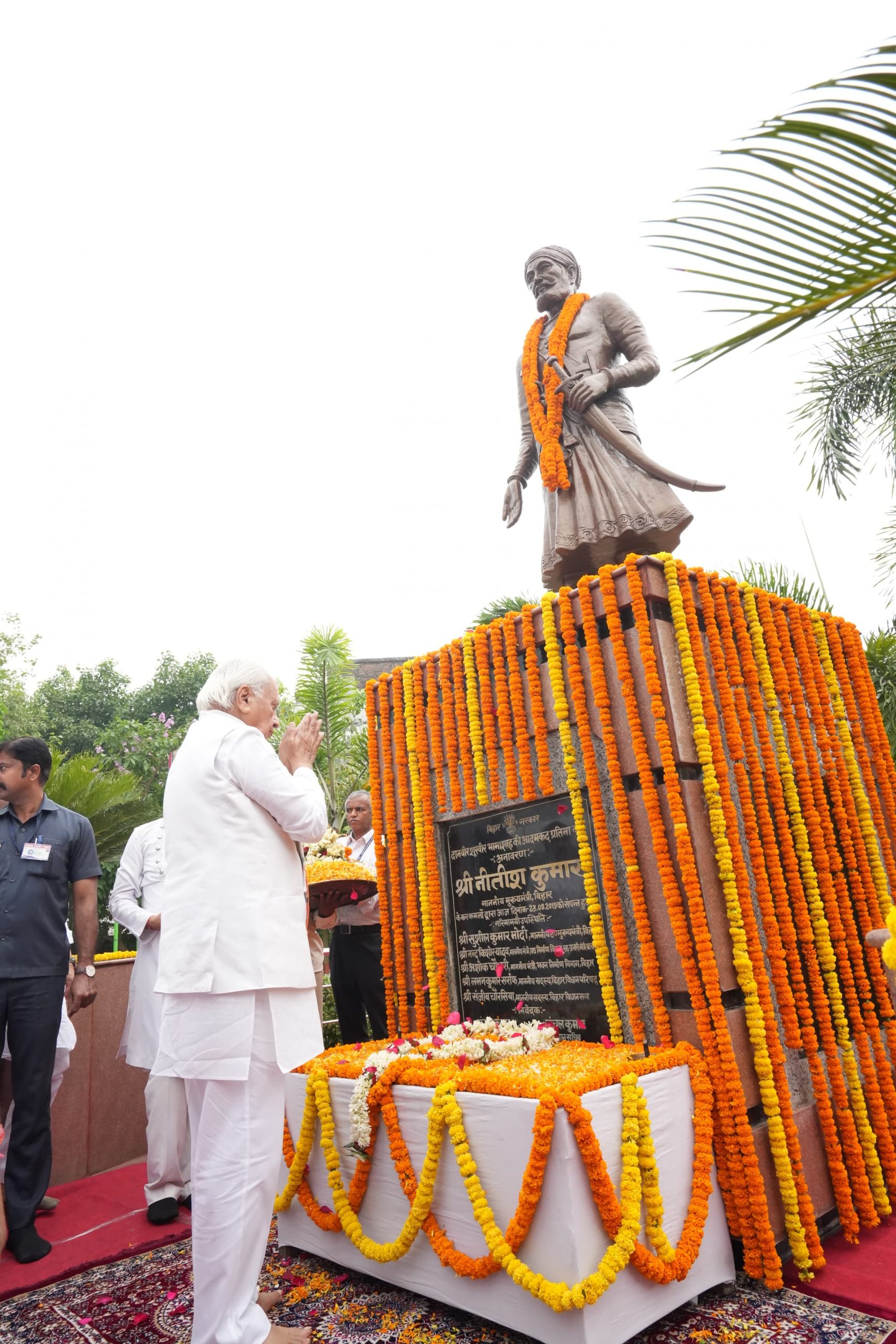 Honorable Governor bowed to philanthropist Bhamashah on his birth anniversary.