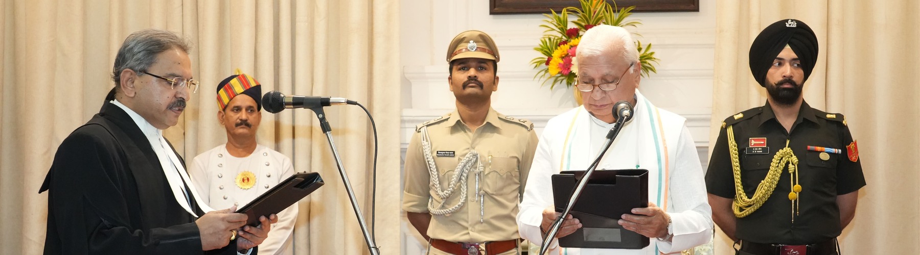 The Honorable Governor administered the oath of the Honorable Chief Justice of Patna High Court on 21/09/2025.