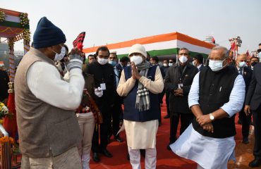 His Excellency with Hon'ble C.M. Shree Nitish Kumar.