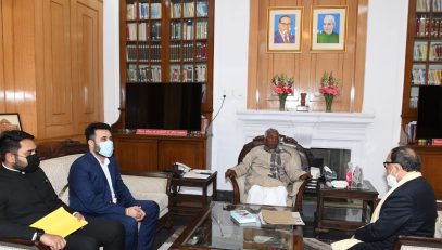 Courtesy meeting of Acharya Kishore Kunal with His Excellency.