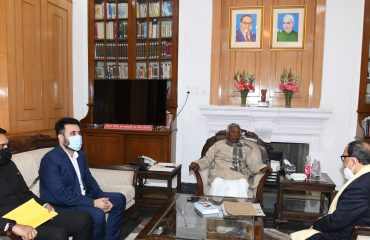 Courtesy meeting of Acharya Kishore Kunal with His Excellency.