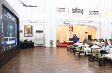 His excellency participating in Pariksha Pe Charcha program.