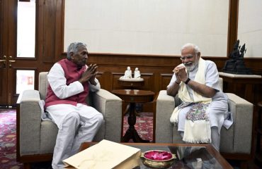 His Excellency meeting the Prime Minister Shri Narendra Modi.