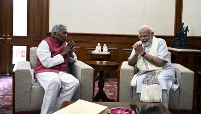 His Excellency meeting the Prime Minister Shri Narendra Modi.